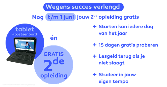 Gratis Tablet + toetsenbord bij elke inschrijving*