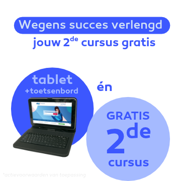 Gratis Tablet + toetsenbord bij elke inschrijving