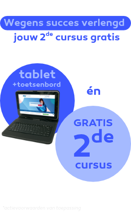 Gratis Tablet + toetsenbord bij elke inschrijving*