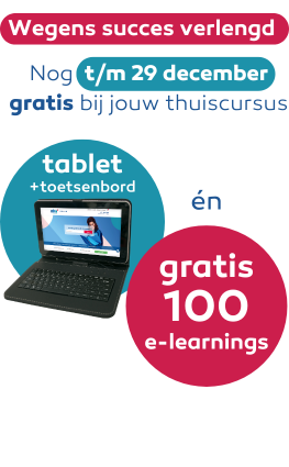 Gratis Tablet + toetsenbord bij elke inschrijving*