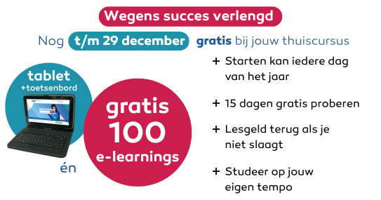 Gratis Tablet + toetsenbord bij elke inschrijving*