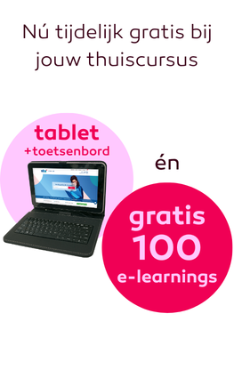 Gratis Tablet + toetsenbord bij elke inschrijving*
