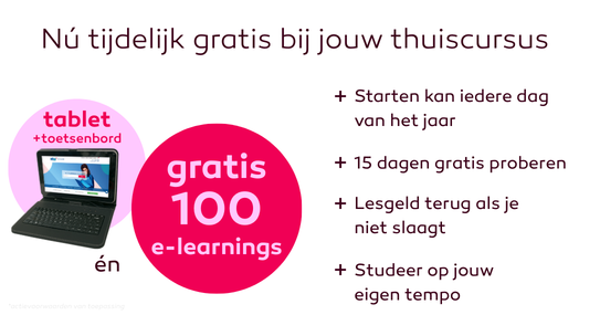 Gratis Tablet + toetsenbord bij elke inschrijving*