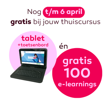 Gratis Tablet + toetsenbord bij elke inschrijving*