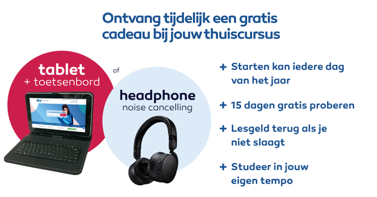 Gratis Tablet + toetsenbord bij elke inschrijving*