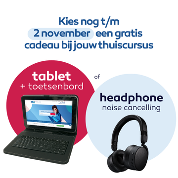 Gratis Tablet + toetsenbord bij elke inschrijving