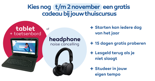 Gratis Tablet + toetsenbord bij elke inschrijving*