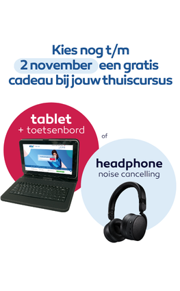 Gratis Tablet + toetsenbord bij elke inschrijving*