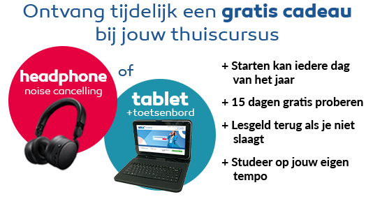 Gratis Tablet + toetsenbord bij elke inschrijving*
