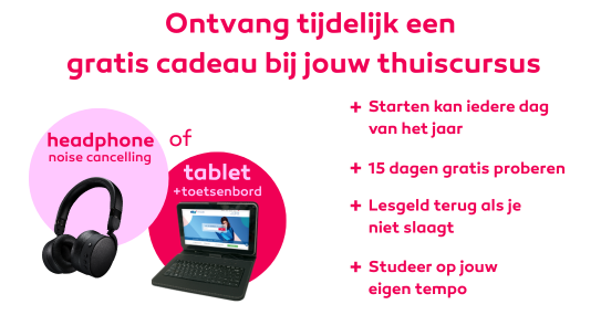 Gratis Tablet + toetsenbord bij elke inschrijving*