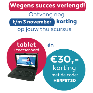 Gratis Tablet + toetsenbord bij elke inschrijving