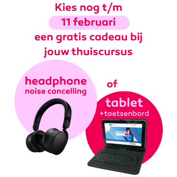 Gratis Tablet + toetsenbord bij elke inschrijving