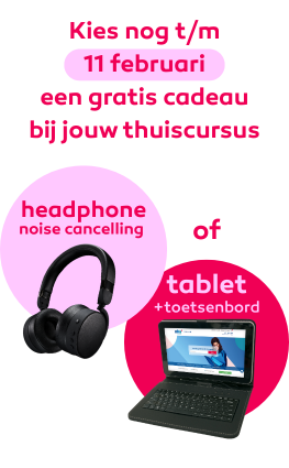 Gratis Tablet + toetsenbord bij elke inschrijving*