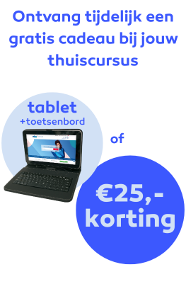 Gratis Tablet + toetsenbord bij elke inschrijving*