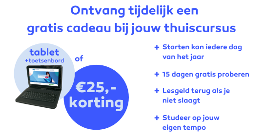 Gratis Tablet + toetsenbord bij elke inschrijving*