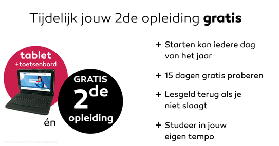 Gratis Tablet incl. toetsenbord bij inschrijving