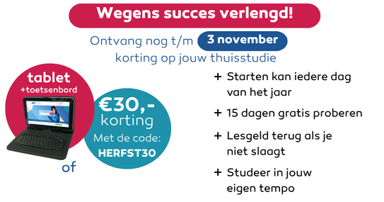 Gratis Tablet incl. toetsenbord bij inschrijving