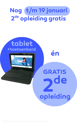 Gratis Tablet incl. toetsenbord bij inschrijving
