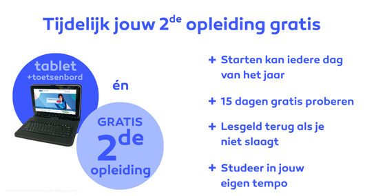 Gratis Tablet incl. toetsenbord bij inschrijving