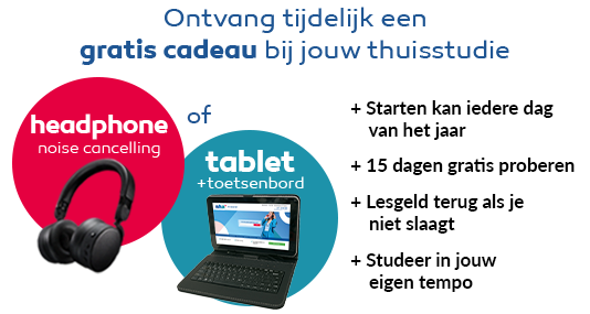 Gratis Tablet incl. toetsenbord bij inschrijving